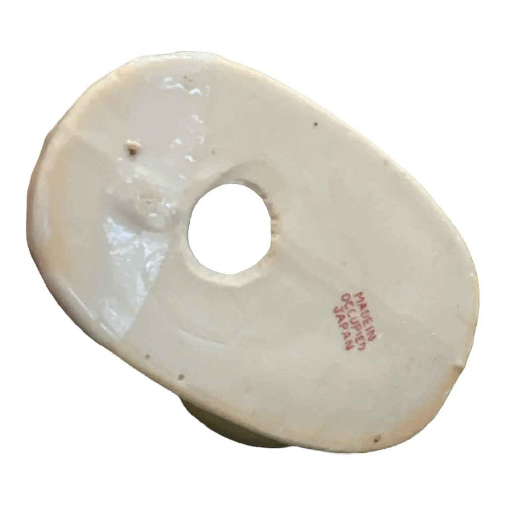 1950’s Vintage PorcelainToothpick Holder of Little‎ Boy, Made in Occupied Japan